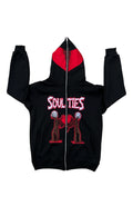 SOULTIES Hoodie "BLACK"