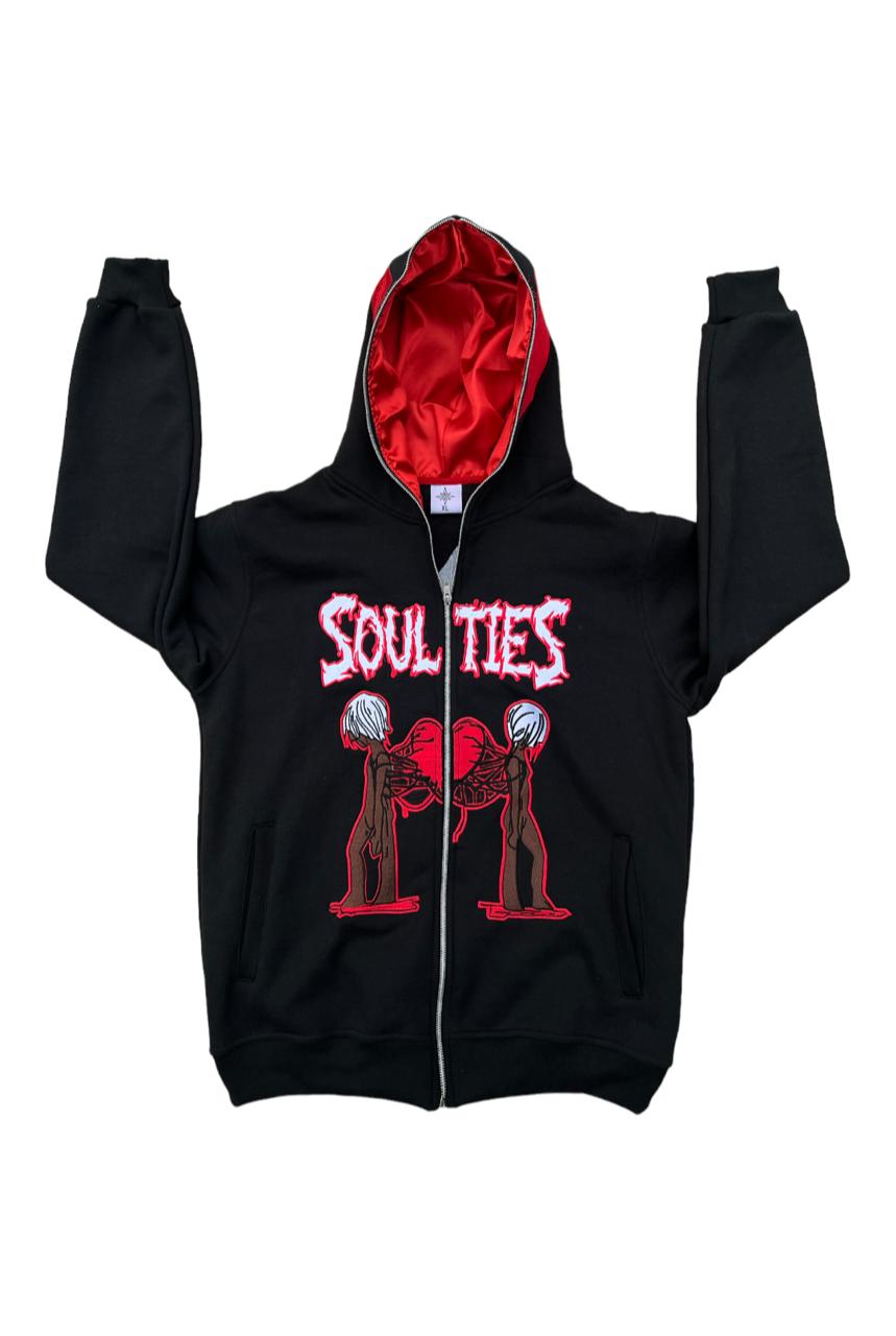 SOULTIES Hoodie "BLACK"